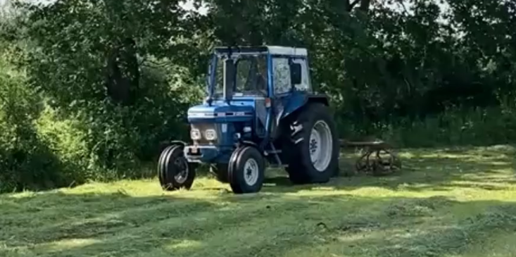 Hooiwerk op een warme dag