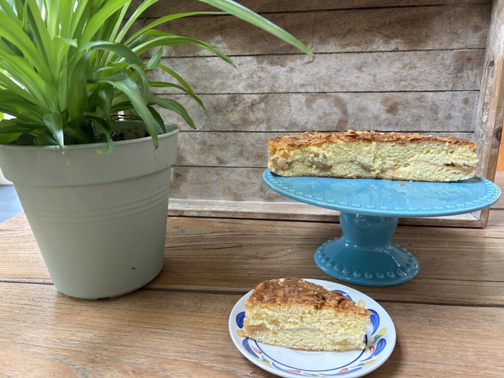 Appelcake met custard